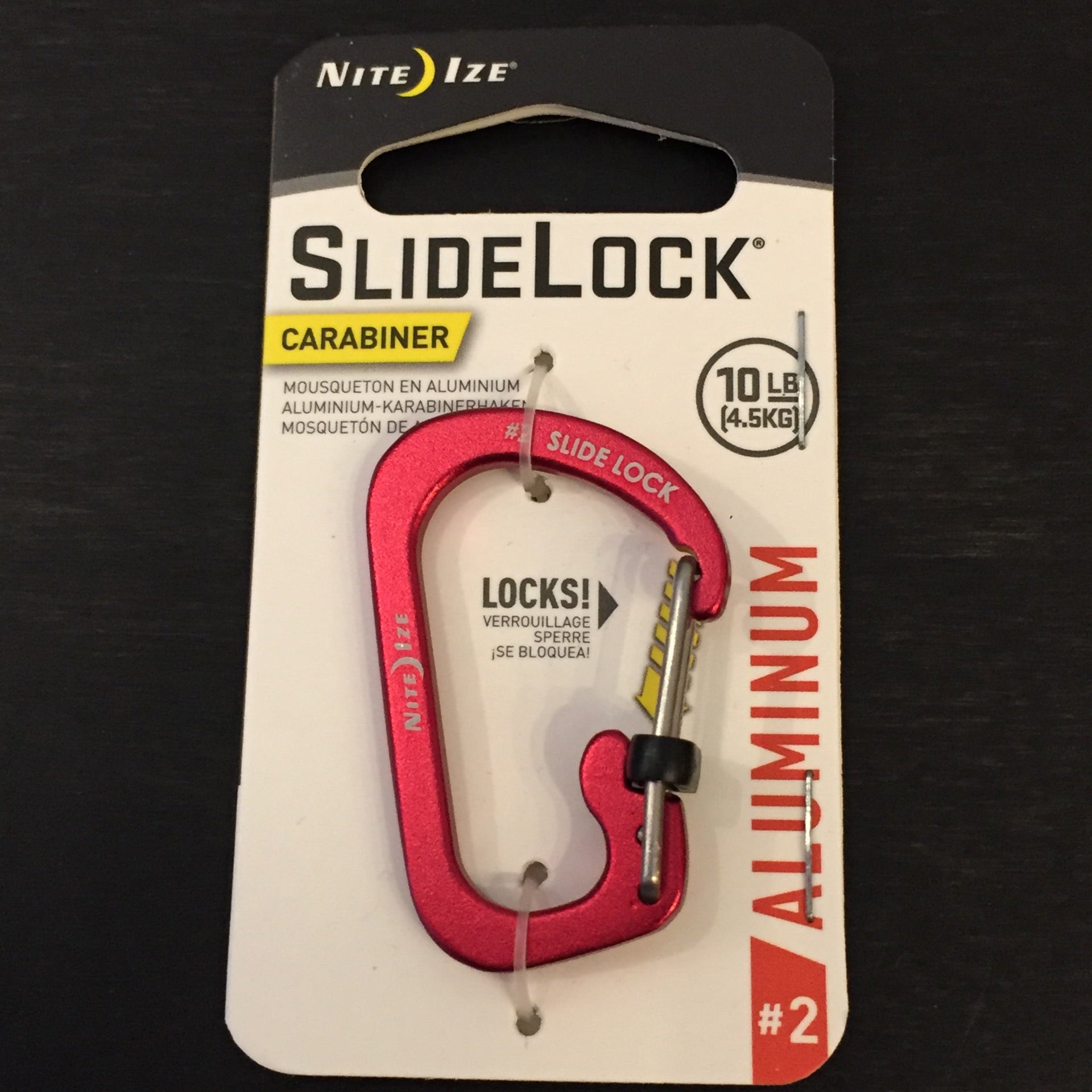 Nite Ize SlideLock Key Ring, Aluminum